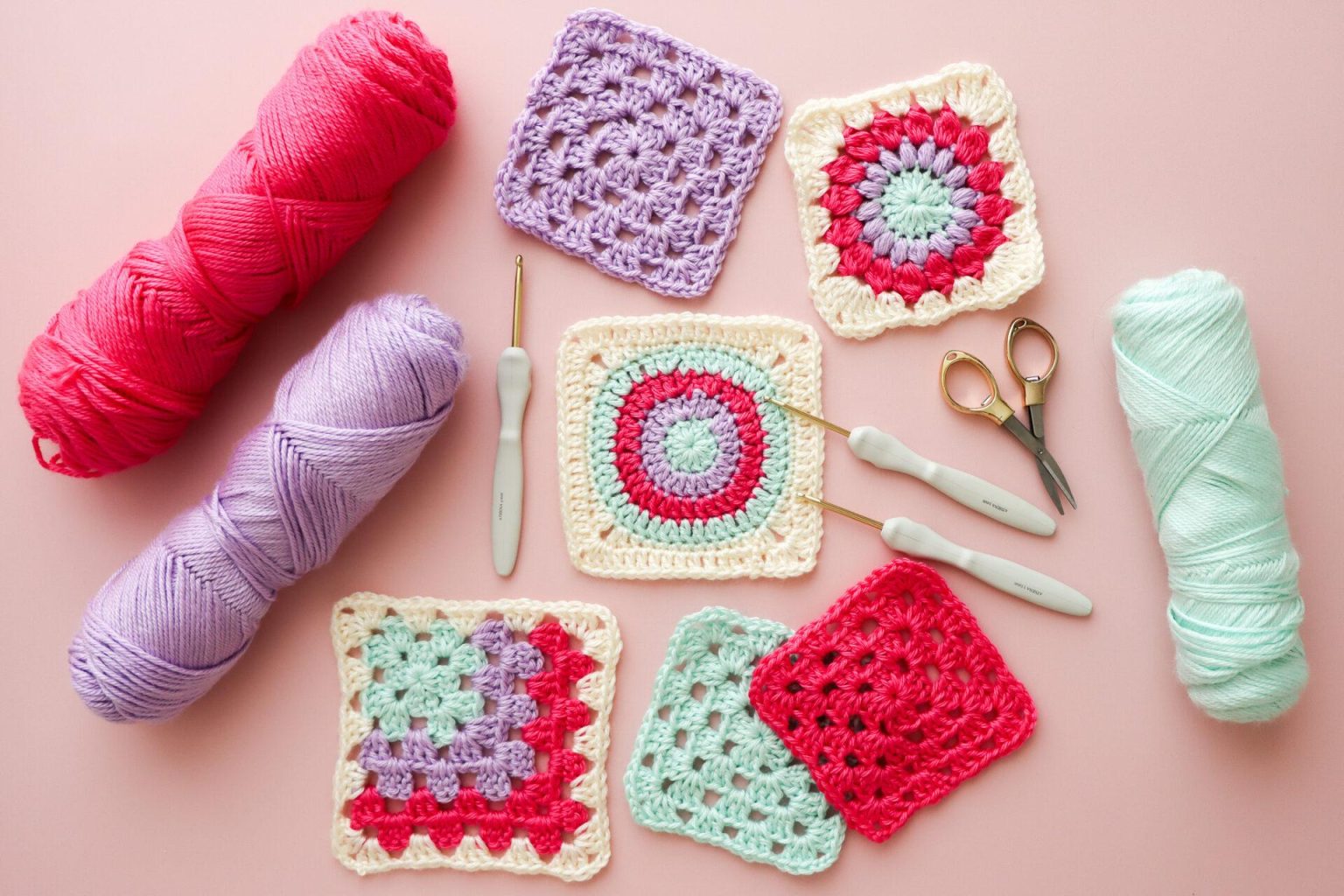 Easy V-Stitch Square Pattern